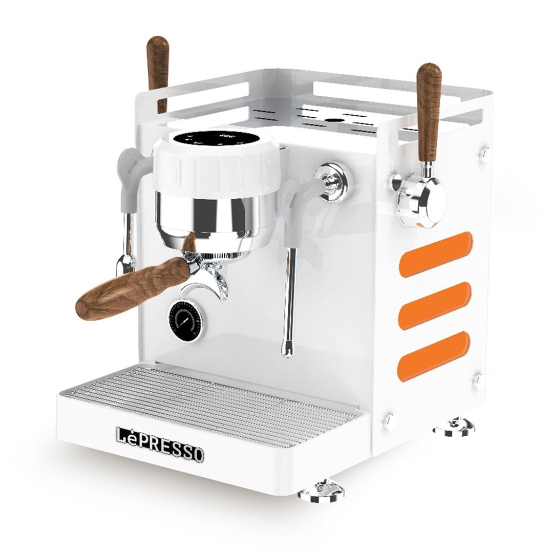 آلة قهوة بيليسيمو ثلاثية الغلايات 15 بار من ليبريسو Lepresso Bellissimo Triple Boiler 15 Bar Coffee Machine With Dual Italian Pump - Wh