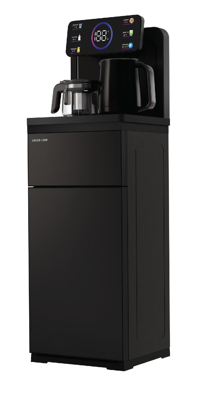 موزع المياه الذكي بقدرة 1440 واط، تحكم عن بعد، تبريد وتسخين، مزود بخزان مزدوج وغلاية شاي من Green Lion