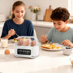 سلاقة البيض الكهربائية 6 بيضات بشاشة رقمية من بورودو Porodo Lifestyle Poacher Smart Electric Egg Bolier