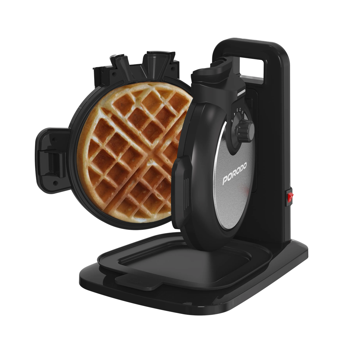 جهاز وافل كهربائي بخمس مستويات حرارة 800 واط بورودو Porodo Lifestyle Vertical Waffle Maker With 5 Temperature Modes