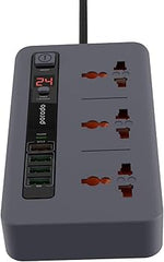 موزع طاقة متعدد المنافذ من بورودو، 4 منافذ USB-A/USB-C، طقم مثالي للمنزل والمكتب، بطول 2 متر