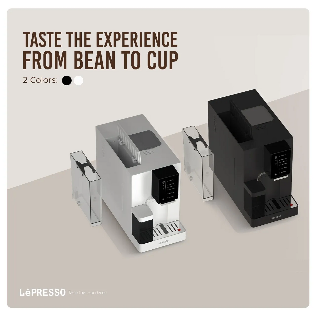 آلة قهوة أوتوماتيكية مع تطبيق موبايل باللون الابيض من ليبريسو Lepresso Brevissimo Automatic Coffee Machine With Mobile App. - White