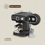 ماكينة قهوة مع ١٥ بار أولكا بومب ١.٢ لتر أبيض ليبريسو Lepresso Coffee Machine With 15 Bar Ulka Pumb 1.2l White
