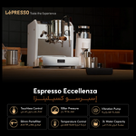 ماكينة قهوة اسبريسو 10 بار 2750 واط مع 2 غلاية ابيض ليبريسو Lepresso Dual Boiler Commercial Coffee Machine - White