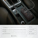 محول طاقة للسيارة Green Lion GC-200، مقبسان عالميان، منفذا USB-A، منفذا USB-C، شحن QC 3.0، طاقة 200 واط، شحن PD 24 واط، مادة متينة مقاومة للهب، صغير الحجم ومناسب - أسود