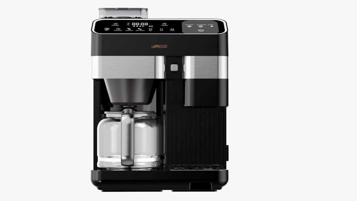 ماكينة صنع قهوة الساخنة والثلج لون ازرق ليبريسو Lepresso Americano Pro Ice Hot Coffee Machine Ice Making Keep Warm Function Bl