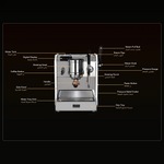 ماكينة قهوة اسبريسو 10 بار 2750 واط مع 2 غلاية ابيض ليبريسو Lepresso Dual Boiler Commercial Coffee Machine - White