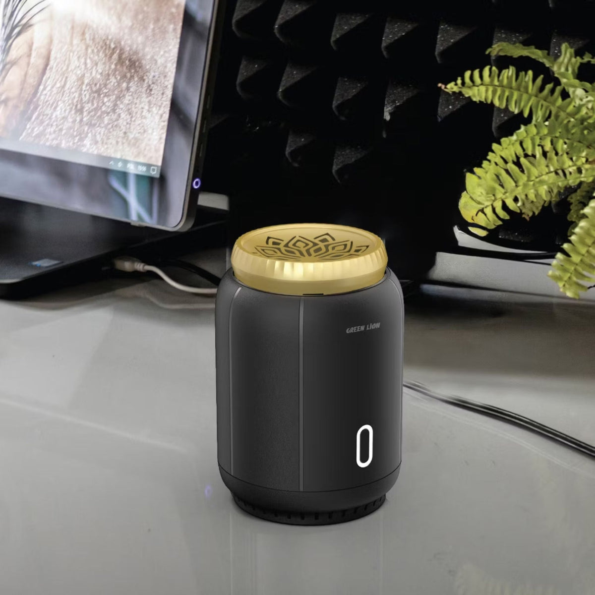 مبخر من قرين ليون ميني 2 بقوة 2000 ملي امبير - اخضر-ابيض-اسود