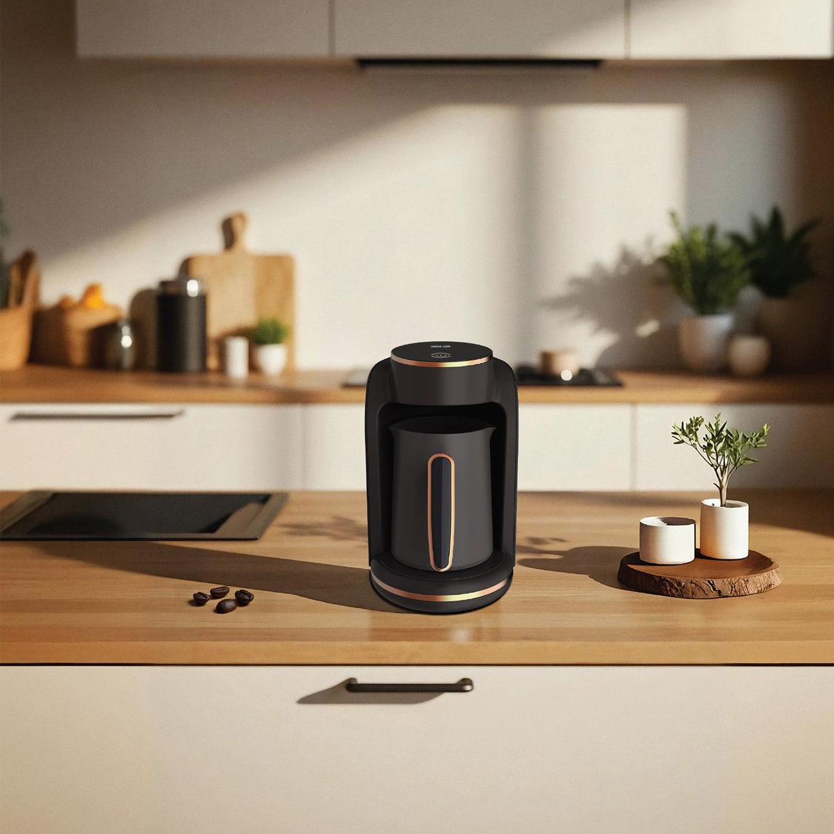 صانعة القهوة التركية جرين ليون مازاج - أسود