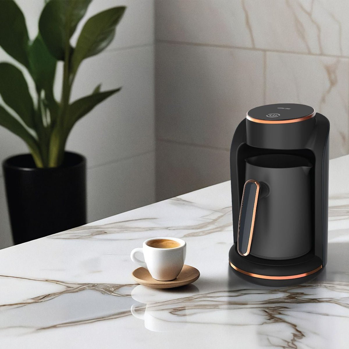 صانعة القهوة التركية جرين ليون مازاج - أسود