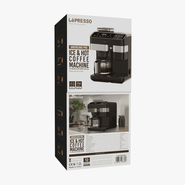 ماكينة صنع قهوة الساخنة والثلج لون ازرق ليبريسو Lepresso Americano Pro Ice Hot Coffee Machine Ice Making Keep Warm Function Bl