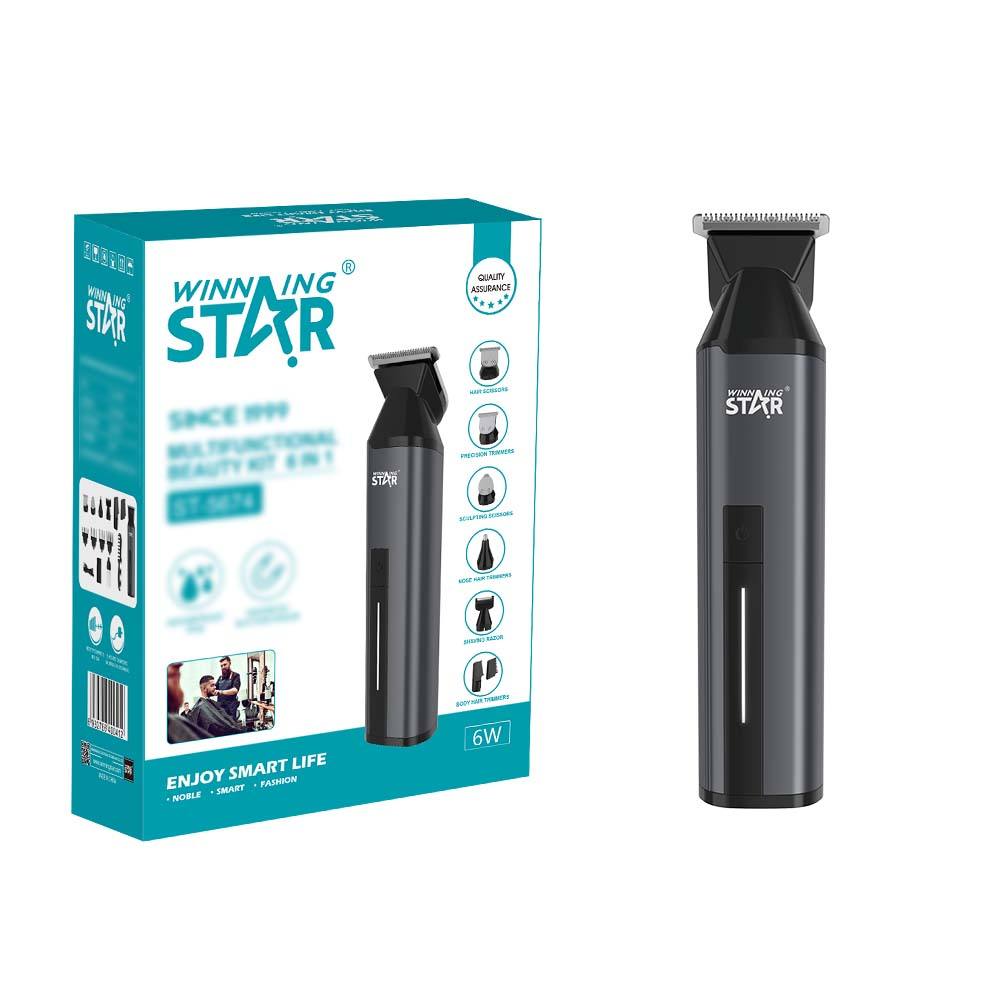 ماكينه حلاقه شعر راس رجالية لاسلكية وينينج ستار 1200 مللي أمبير Winning Star Rechargeable Hair Trimmer