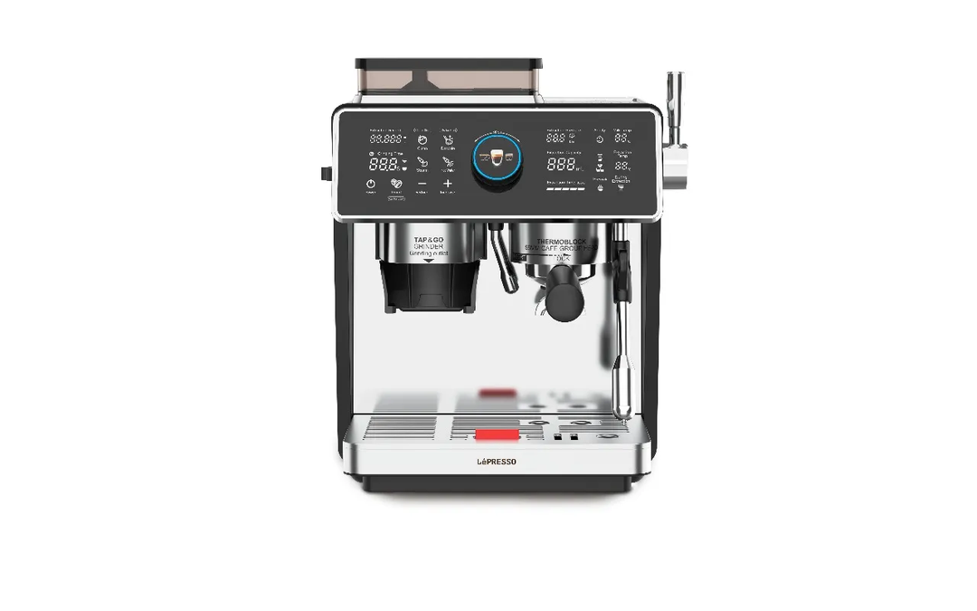 ماكينة قهوة 20 بار مع مطحنة مخروطية ليبرسو Lepresso Viventé Semi-Automatic Dual Boiler Coffee Machine With Touch Display
