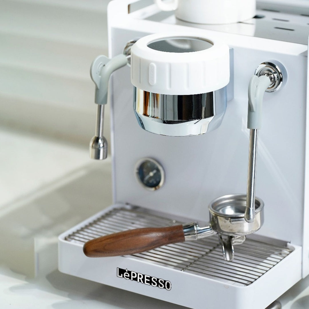 آلة قهوة بيليسيمو ثلاثية الغلايات 15 بار من ليبريسو Lepresso Bellissimo Triple Boiler 15 Bar Coffee Machine With Dual Italian Pump - Wh