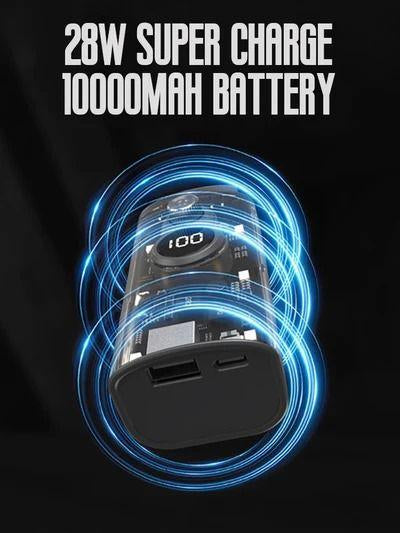 ٣ في ١ مسدس للهواء + كشاف ليلي + باور بانك بقوة ١٠ آلاف ملي أمبير