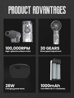 ٣ في ١ مسدس للهواء + كشاف ليلي + باور بانك بقوة ١٠ آلاف ملي أمبير