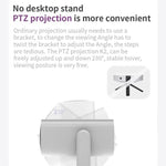 بروجكتر صغير للجوال منزلي 150 بوصة 5800 مللي أمبير Mini Smart Portable Projector K4