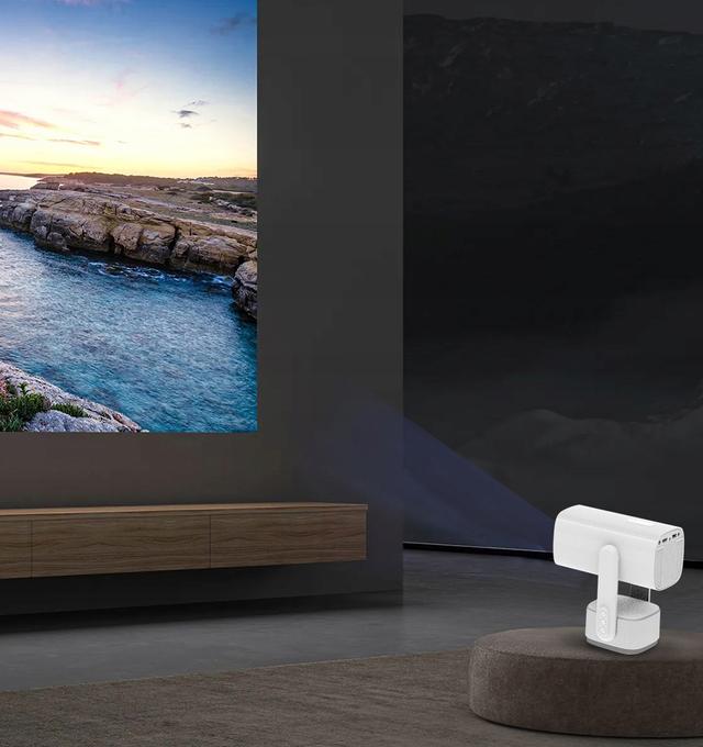 بروجكتر صغير للجوال منزلي 150 بوصة 5800 مللي أمبير Mini Smart Portable Projector K4