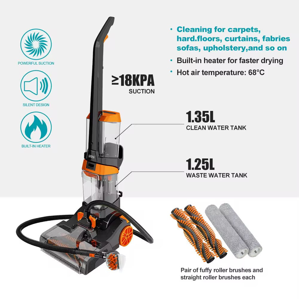 مكنسة الأرضيات المحمولة 3 في 1 من Winning Star