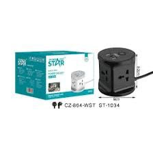 محول كهربائي بقوة 2500 واط متعدد المنافذ بطول 3 متر من Winning Star