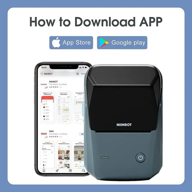 طابعة استكرات لاصقة جوال نيمبوت بلوتوث صغيرة 2 انش 1500 مللي أمبير