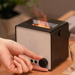 فواحه عطرية محمول قابل لإعادة الشحن عبر USB بسعة 4000 مللي أمبير/ساعة مع مكبر صوت بلوتوث ومصباح ملون