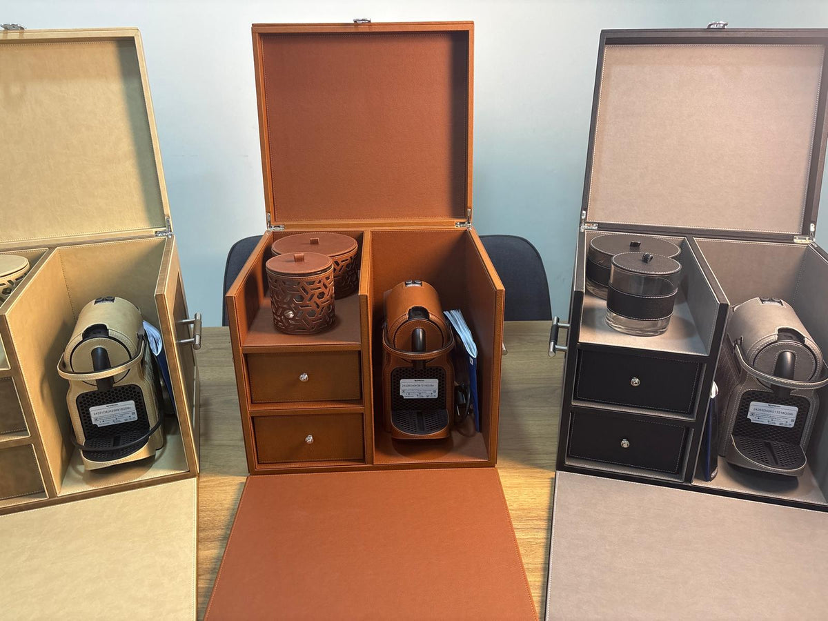 •صندوق القهوة الملكي – آلة تحضير قهوة بتصميم فاخر