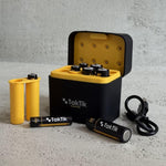 شاحن بطاريات ليثيوم تكتك مع 8 بطاريات قابلة للشحن 5 فولت Taktik