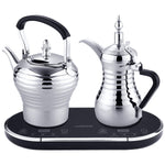 طقم دلة وبراد كهربائية 1600 واط فضي ليبريسو LePresso Electrical Arabic Coffee and Tea Maker