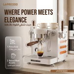 ماكينة قهوة منزلية ثلاثي الغلاية 15 بار ليبرسوLepresso Bellissimo Triple Boiler 15 Bar Coffee Machine With Dual Italian Pump
