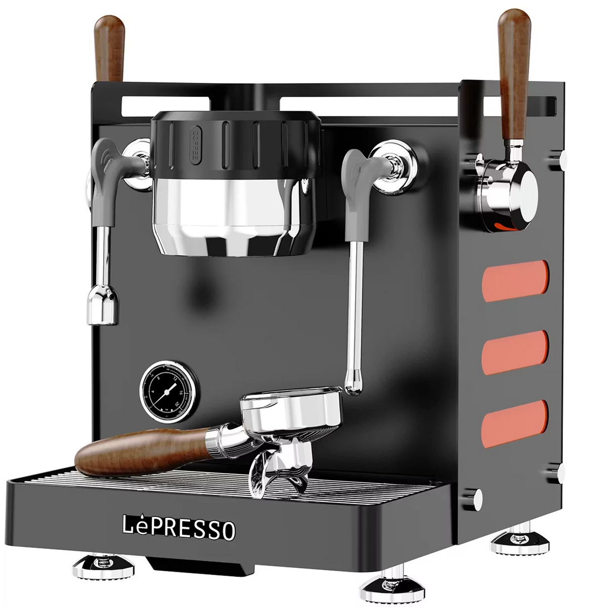 ماكينة قهوة منزلية ثلاثي الغلاية 15 بار ليبرسوLepresso Bellissimo Triple Boiler 15 Bar Coffee Machine With Dual Italian Pump