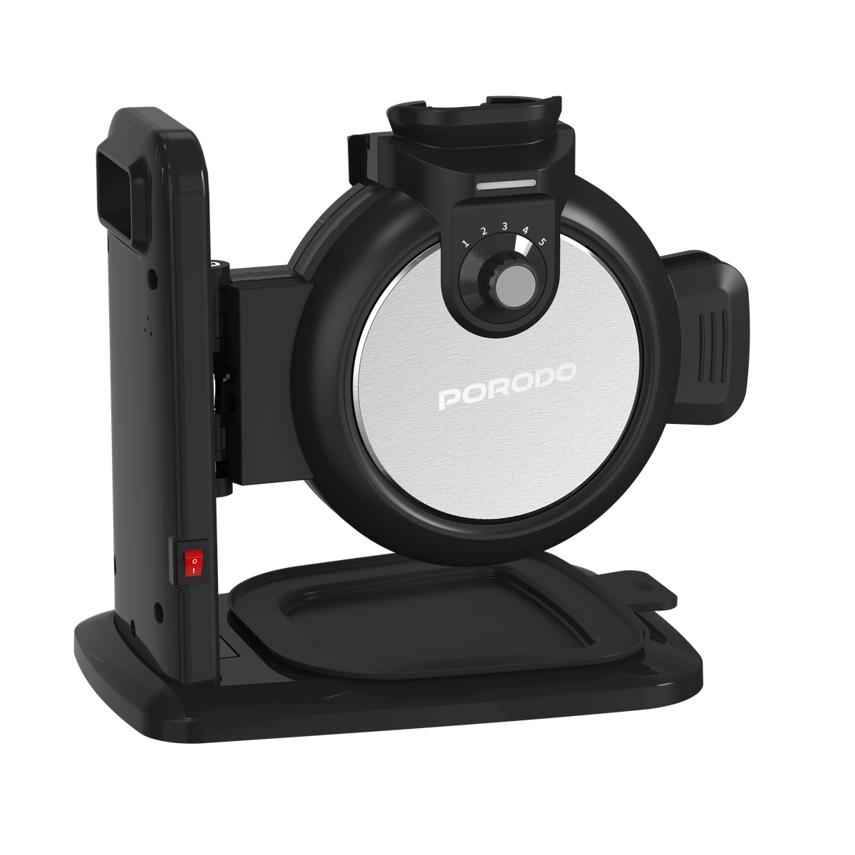 جهاز وافل كهربائي بخمس مستويات حرارة 800 واط بورودو Porodo Lifestyle Vertical Waffle Maker With 5 Temperature Modes