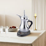 دلة LePresso الكهربائية لتحضير القهوة العربية / سعة 750 مل / فضي