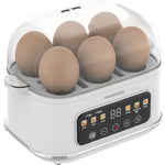 سلاقة البيض الكهربائية 6 بيضات بشاشة رقمية من بورودو Porodo Lifestyle Poacher Smart Electric Egg Bolier