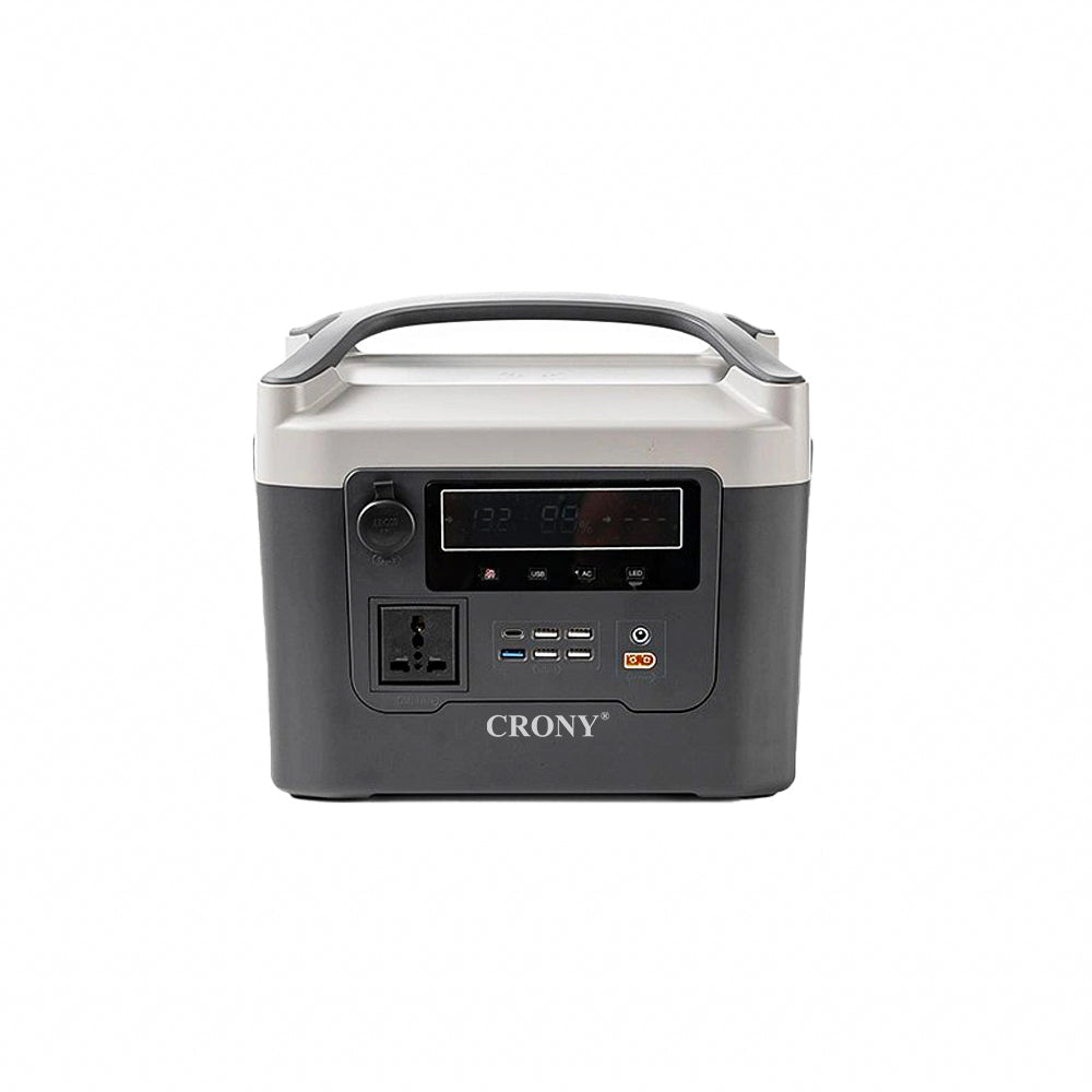 محطة طاقة محمولة CRONY BS800+ بقدرة 800 واط محطة طاقة محمولة بسعة كبيرة شحن سريع حماية متعددة للطوارئ الخارجية
