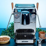 ماكينة قهوة كوراتزاتو 9 بار فضية اللون من ليبرسو Lepresso Corazzato 9 Bar Coffee Machine With Italian Rotary Pump - Silver