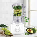 خلاط عصير جرين ليون جيت بليند بسعة 1.0 لتر، بشفرة من 4 أوراق، بسرعة تتراوح بين 16000-19000 دورة في الدقيقة، لطحن، بقدرة قصوى تبلغ 650 واط، مع مستويين للسرعة - أبيض.