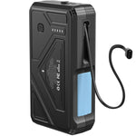 بنك الطاقة بالطاقة الشمسية من باورولوجي بسعة 27000 مللي أمبير مع شحن لاسلكي وشحن متزامن، ومصباح متعدد الأوضاع، وشحن من 0% إلى 65% في 35 دقيقة، وطول الكابل 70 مم - أسود