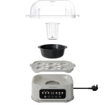 سلاقة البيض الكهربائية 6 بيضات بشاشة رقمية من بورودو Porodo Lifestyle Poacher Smart Electric Egg Bolier