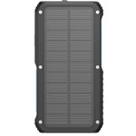 بنك الطاقة بالطاقة الشمسية من باورولوجي بسعة 27000 مللي أمبير مع شحن لاسلكي وشحن متزامن، ومصباح متعدد الأوضاع، وشحن من 0% إلى 65% في 35 دقيقة، وطول الكابل 70 مم - أسود