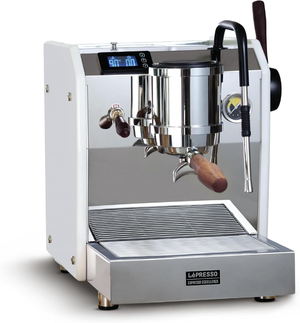 ماكينة قهوة اسبريسو 10 بار 2750 واط مع 2 غلاية ابيض ليبريسو Lepresso Dual Boiler Commercial Coffee Machine - White