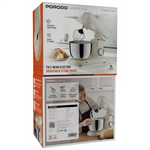 خلاط كهربائي منزلي من بورودو لايف ستايل مع رأس للإمالة - أبيض