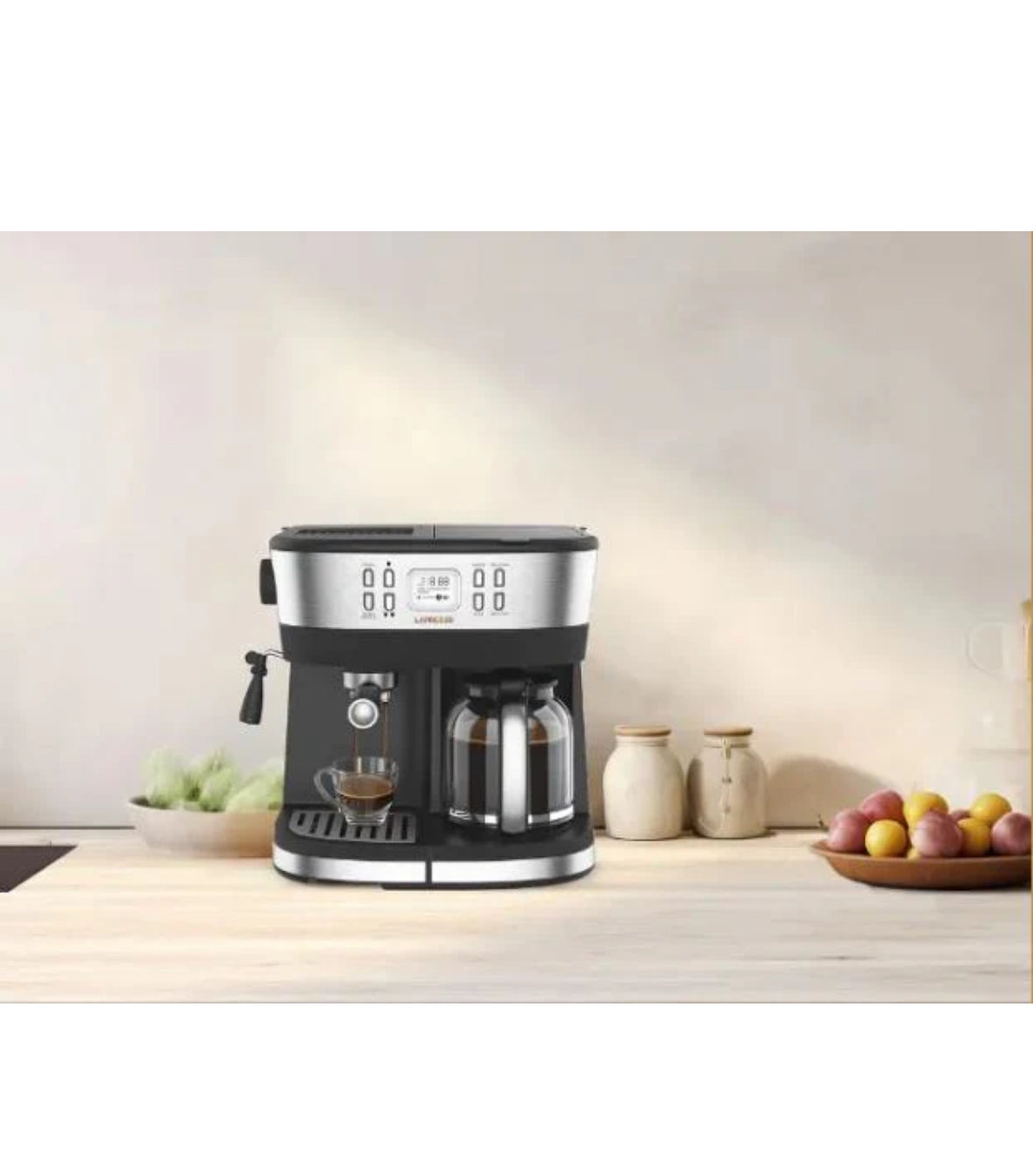 ماكينة تحضير القهوة والإسبريسو من LePresso Dual Brew - لون أسود