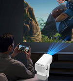 بروجكتر صغير للجوال منزلي 150 بوصة 5800 مللي أمبير Mini Smart Portable Projector K4