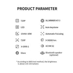 بروجكتر صغير للجوال منزلي 150 بوصة 5800 مللي أمبير Mini Smart Portable Projector K4