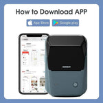 طابعة استكرات لاصقة جوال نيمبوت بلوتوث صغيرة 2 انش 1500 مللي أمبير