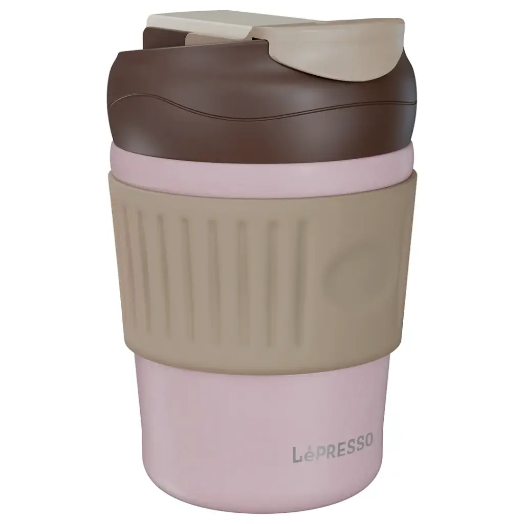 كوب حفظ حرارة مزدوج الشرب بسعة 350 مل بتصميم مميز وخفيف من Lepresso
