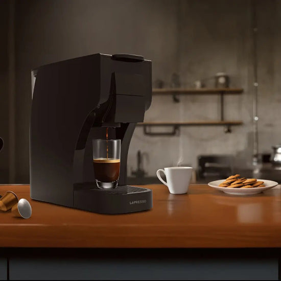 ماكينة صنع القهوة 3 في 1 بالكبسولات بني ليبريسو Lepresso Trezza 3 In 1 Capsule Coffee Maker Brown